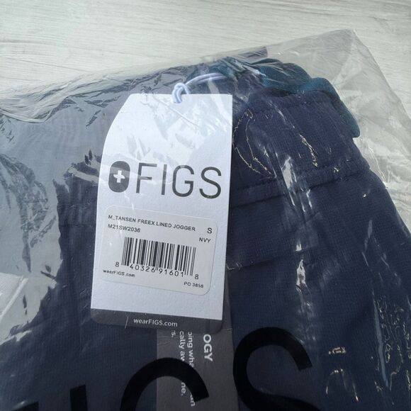 FIGS Tansen‎ Freex Lined Jogger Scrub Pants Navy Small NWT in packaging - Picture 11 of 12